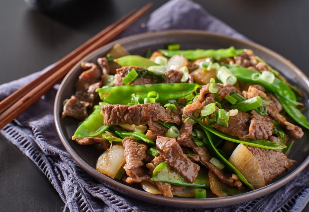 Healthy stir fry made during Sunday meal prep