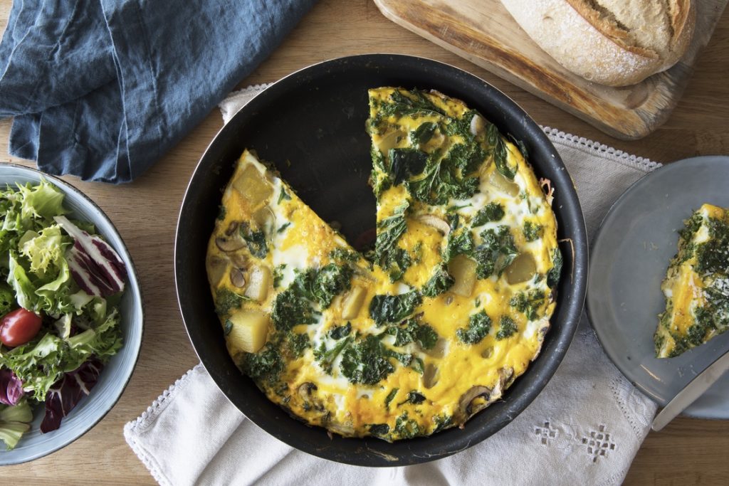 Healthy frittata made during Sunday meal prep