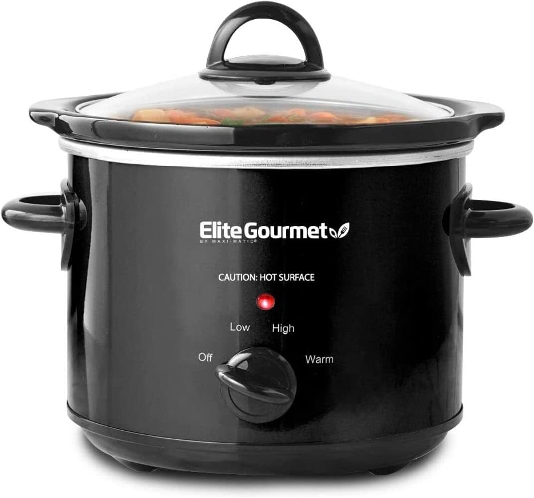 Elite Gourmet MST-350B Electric Oval Slow Cooker