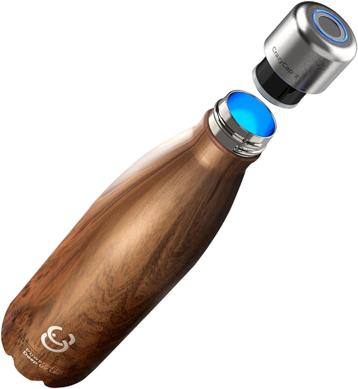 Wood look-Self-Cleaning Insulated Bottle