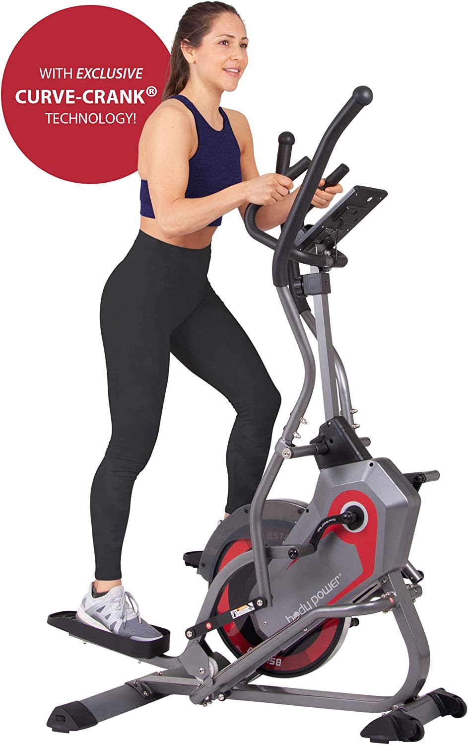 Body Power 2-in-1 Elliptical Machine & Stair Stepper