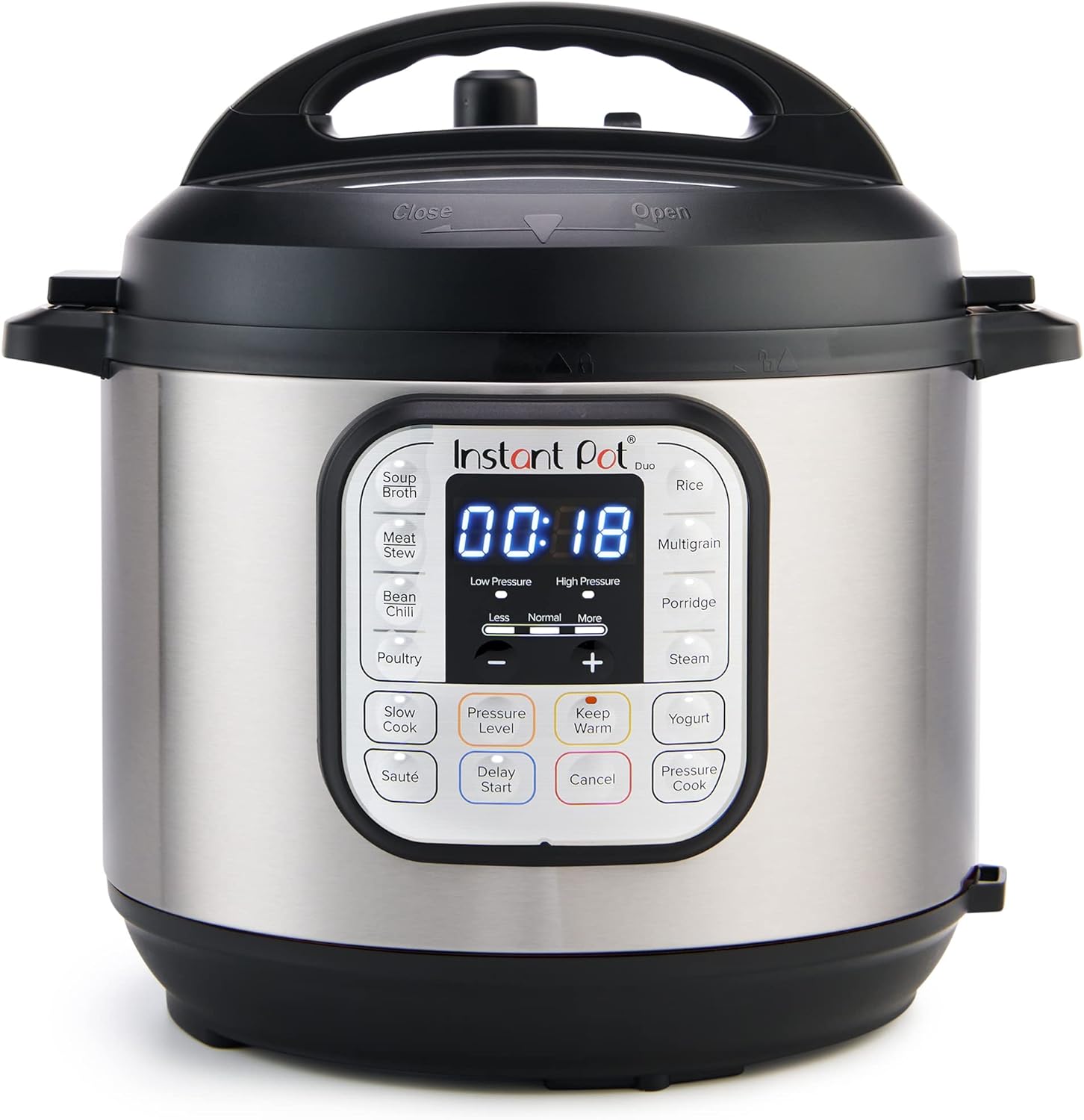 Instant Pot Duo 7-in-1 Mini Electric Pressure Cooker, Slow Rice Cooker, Steamer, Sauté, Yogurt Maker, Warmer & Sterilizer, Includes Free App with over 1900 Recipes, Stainless Steel, 3 Quart<br />
