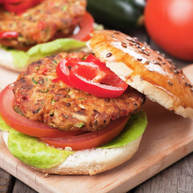 Tosca Reno's loaded veggie burger recipe