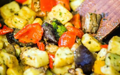 Quick Linguine With Roasted Vegetables