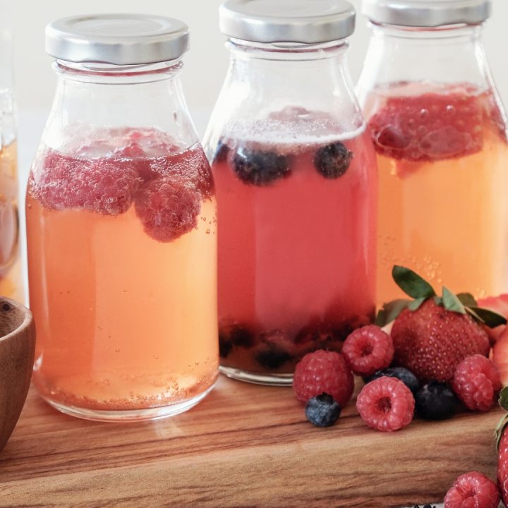 strawberry probiotic limeade