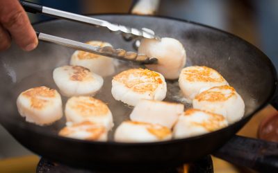 Scallops with Vegetables and Quinoa